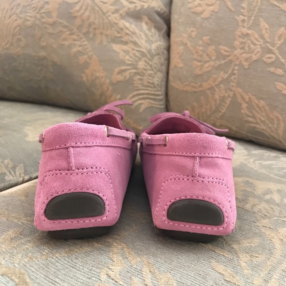 New In Box J. Crew Suede Pink Moccasins - Picture 4 of 4